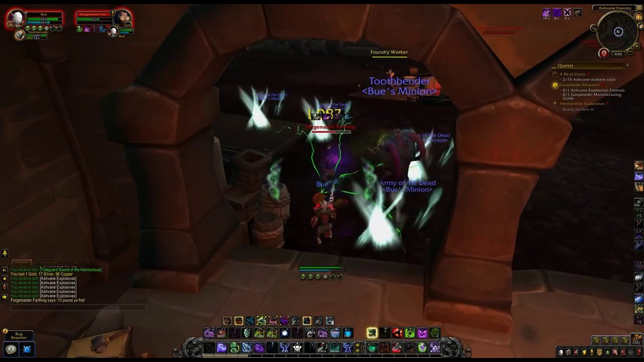 WoW quests - Ammunition Acquisition, Gunpowder Research & A Bit of Chaos