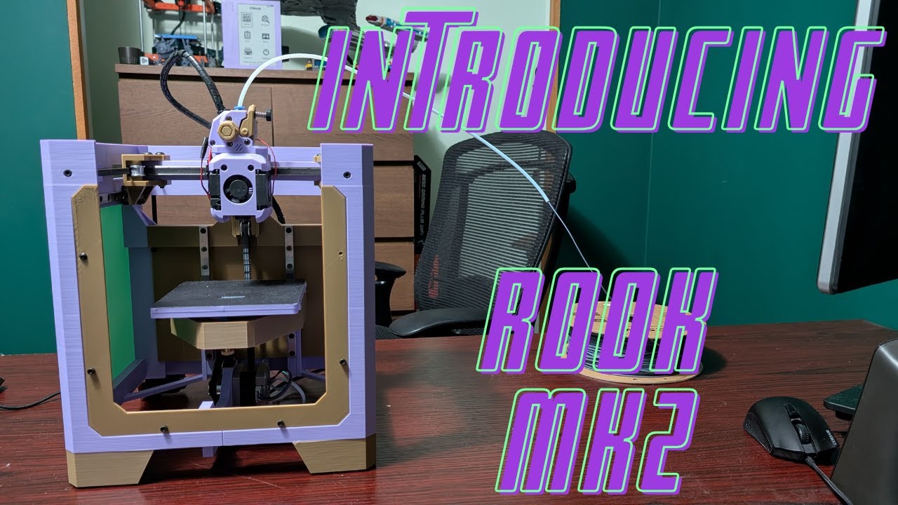 Introducing the Rook MK2! Could this be the easiest small DIY 3d Printer?