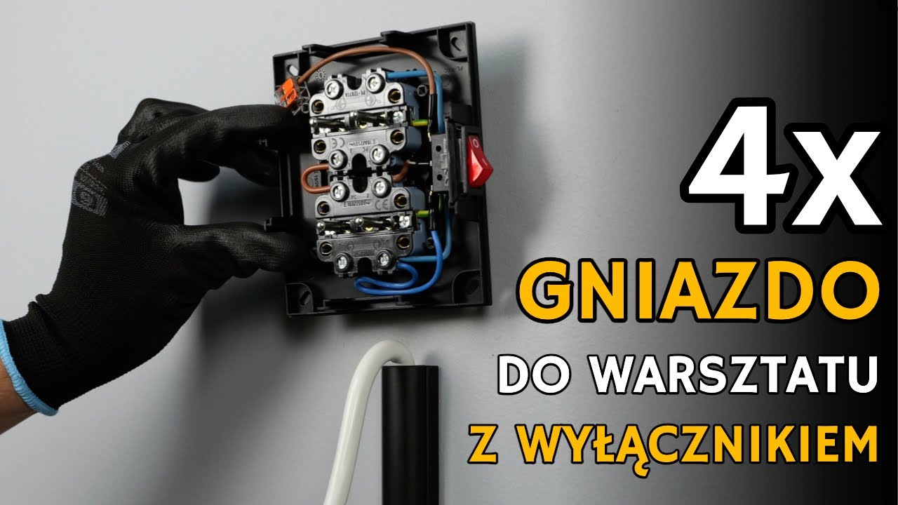 4-krotne gniazdo z wyłącznikiem. Simon Aquaclick idealny do warsztatu?