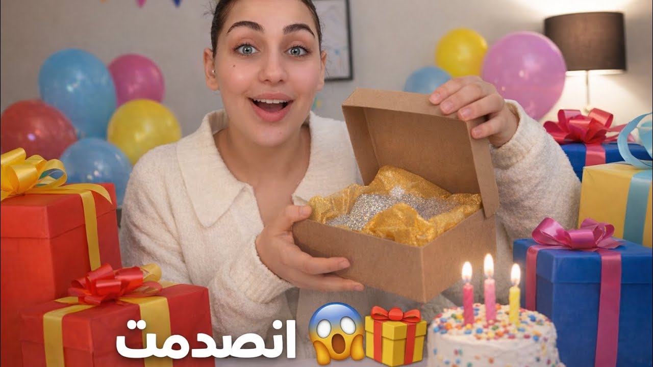 تعالوا نفتح هدايا عيد ميلادي 😍🎁 انصدمت من المفاجآت!