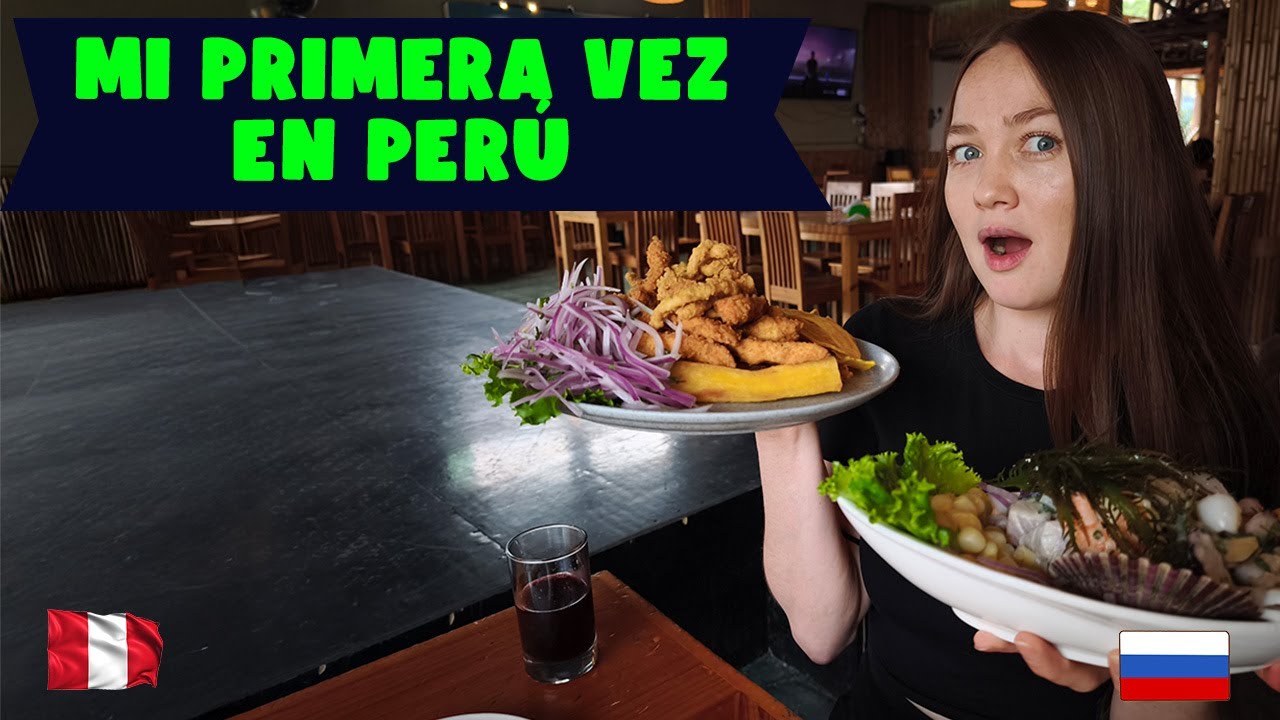 Rusa prueba ceviche peruano 🇷🇺🇵🇪 Recorriendo las calles del Perú