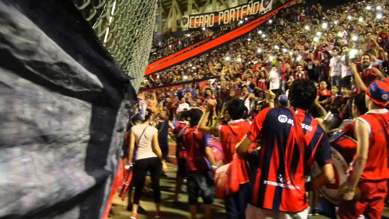 Recibimiento de Cerro Porteño ante deportivo Cali. Copa Libertadores 2014 (CERRO EN HD)
