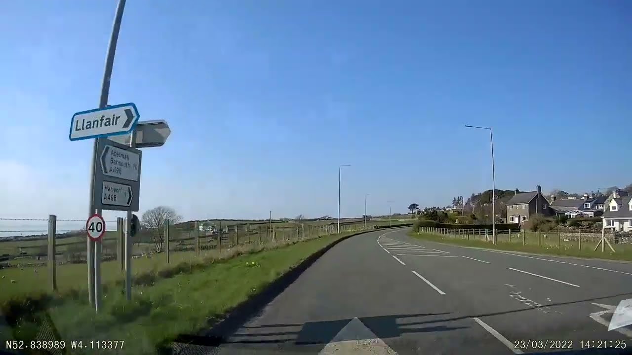Wales by Road - A496 - Barmouth to Harlech