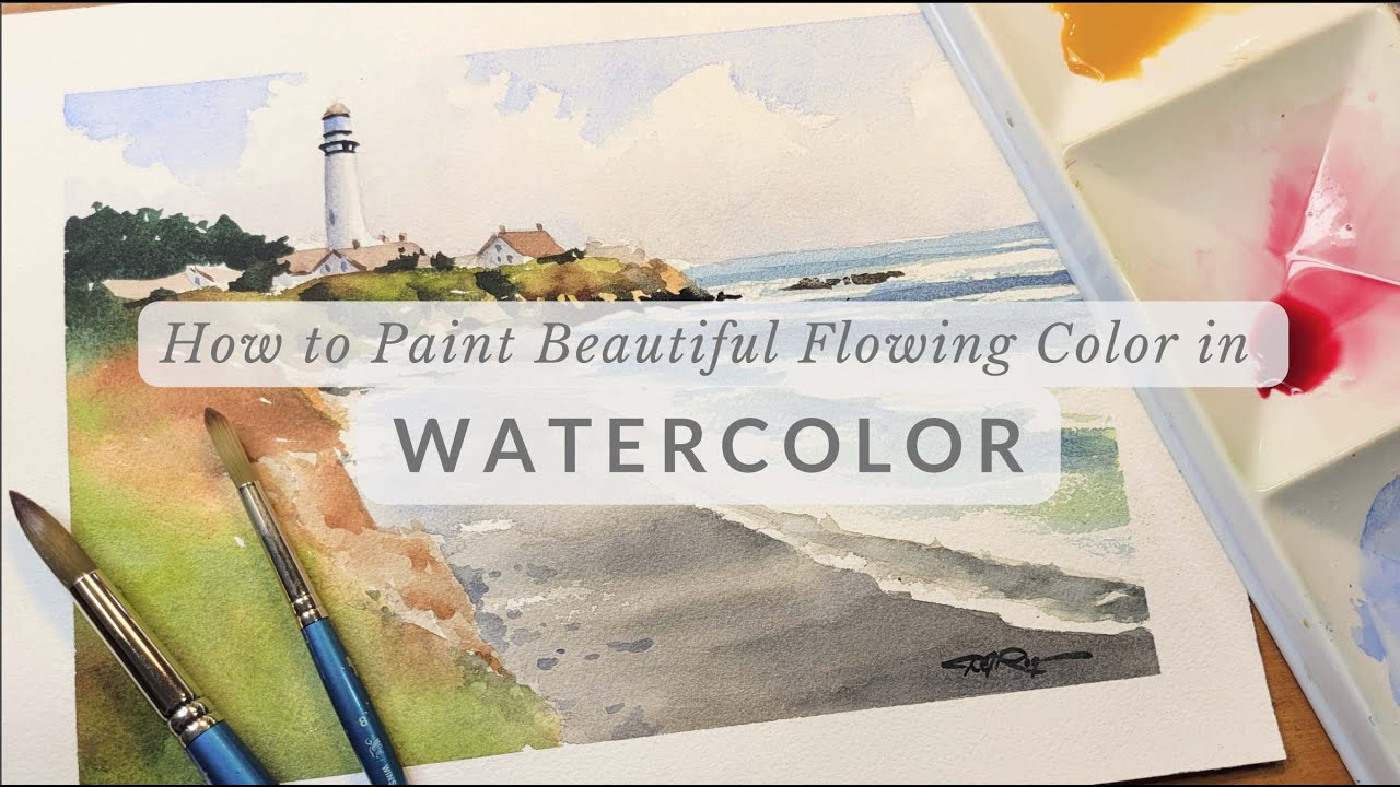 How to Paint Beautiful Flowing Color in Watercolor