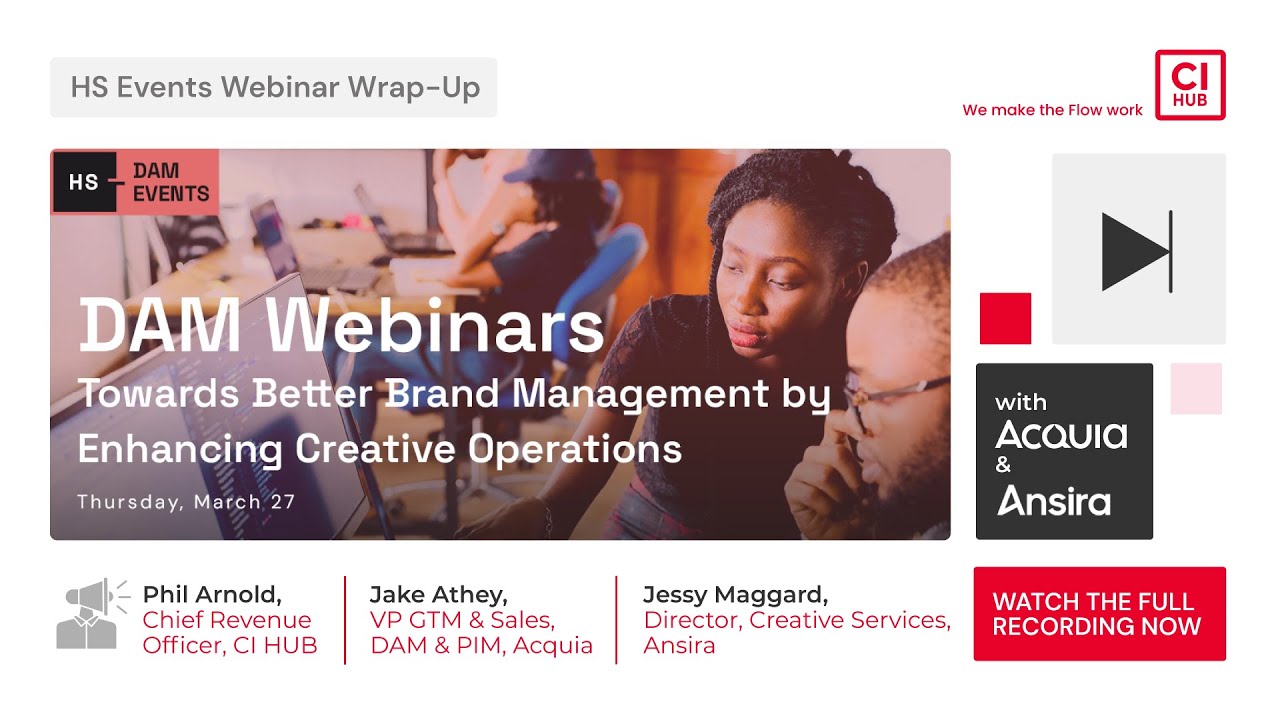 'HS Events Webinar': Towards Better Brand Management by Enhancing Creative Operations