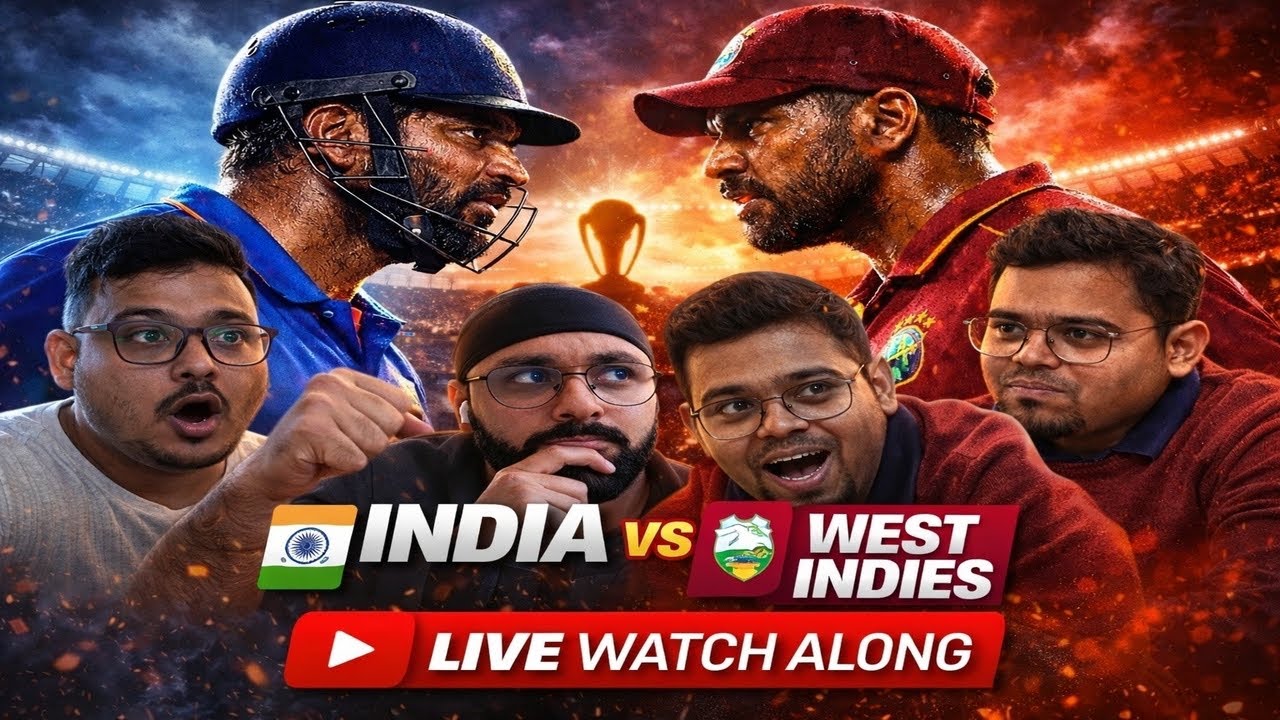 🏏 India vs West Indies LIVE Watch Along | Ball-by-Ball Reactions | Pitchside Chaos #t20worldcup2026 