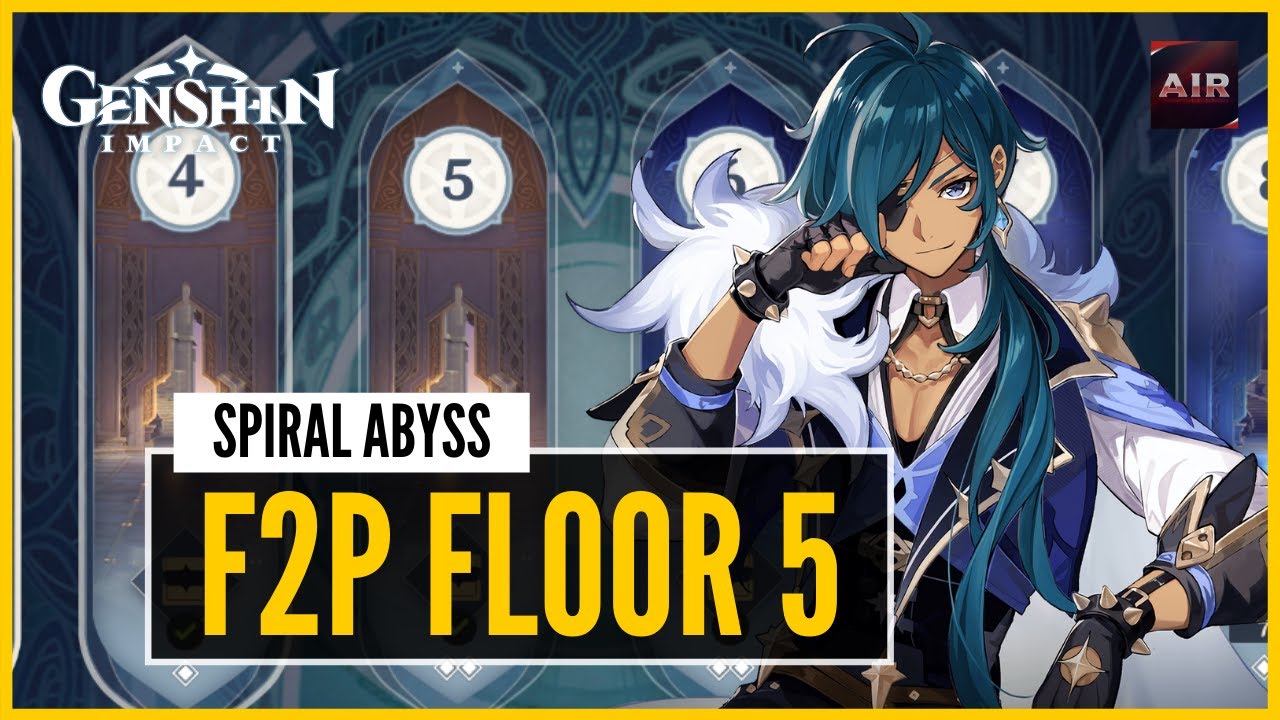 Genshin Impact - Spiral Abyss - Floor 5 - With 4 Built Heroes【F2P With No 5 Stars】