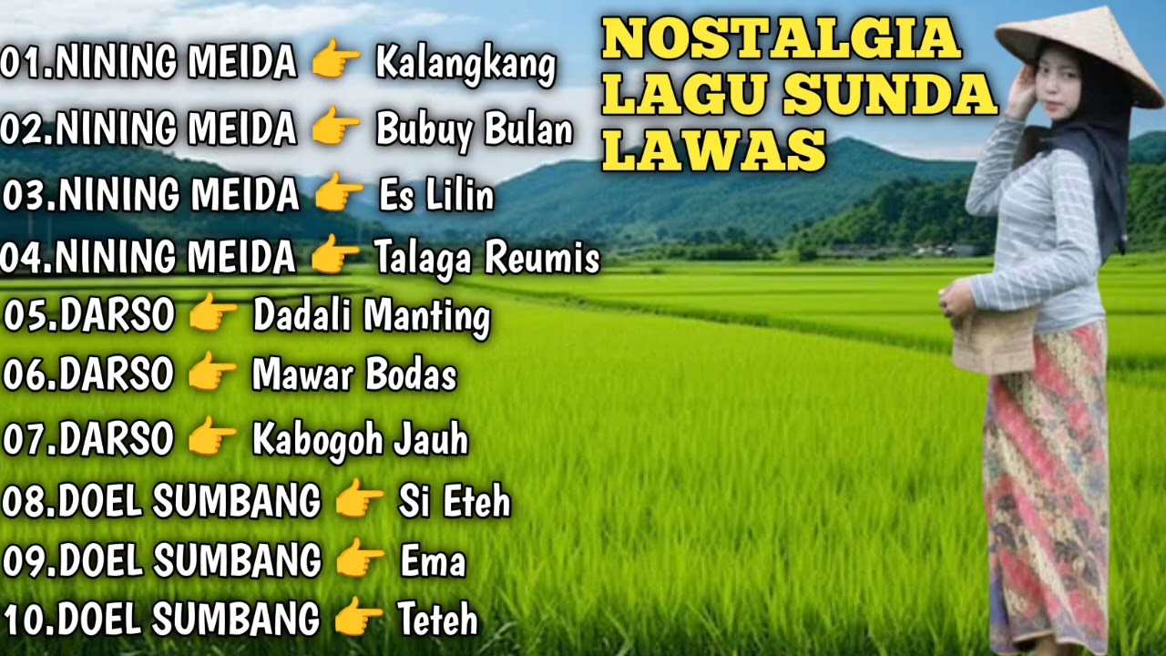 LAGU SUNDA LAWAS NOSTALGIA || TEMAN SANTAI DI SAUNG SAWAH SAMBIL NGALIWET 😜