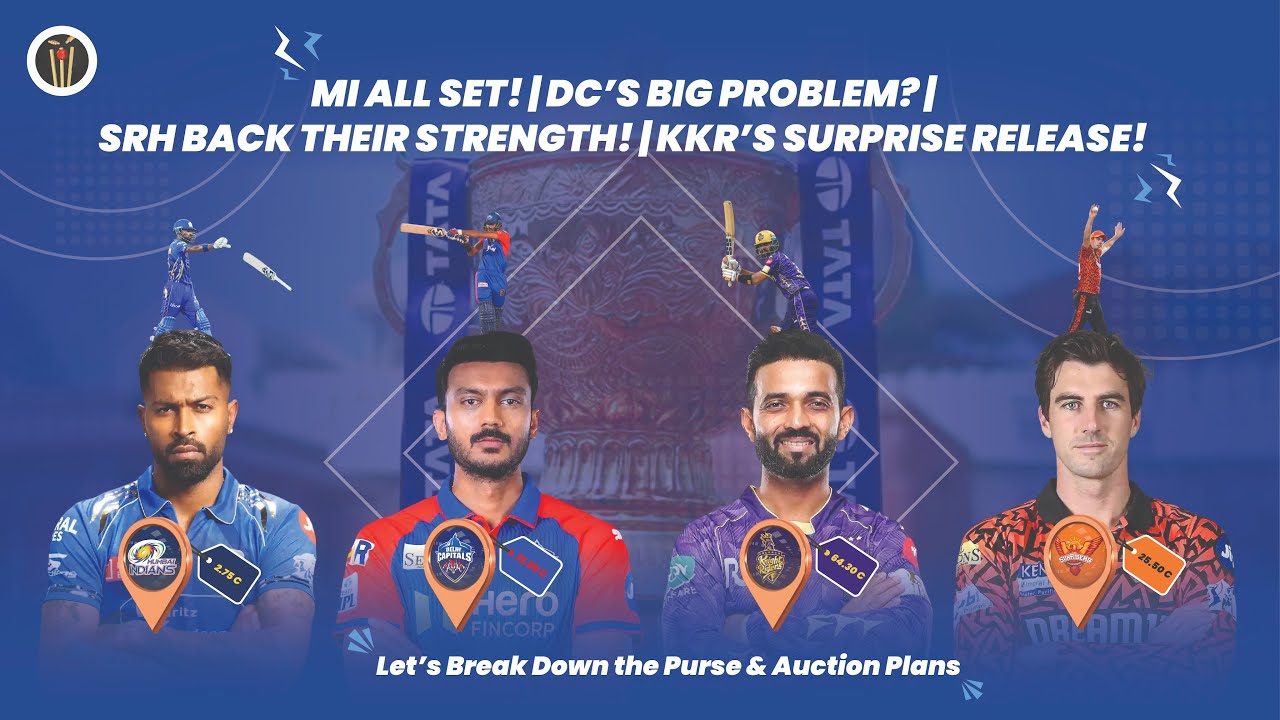 MI Tight Budget! KKR Most Money! SRH&rsquo;s Strong Core! DC Strategy FULL Analysis | IPL 2026