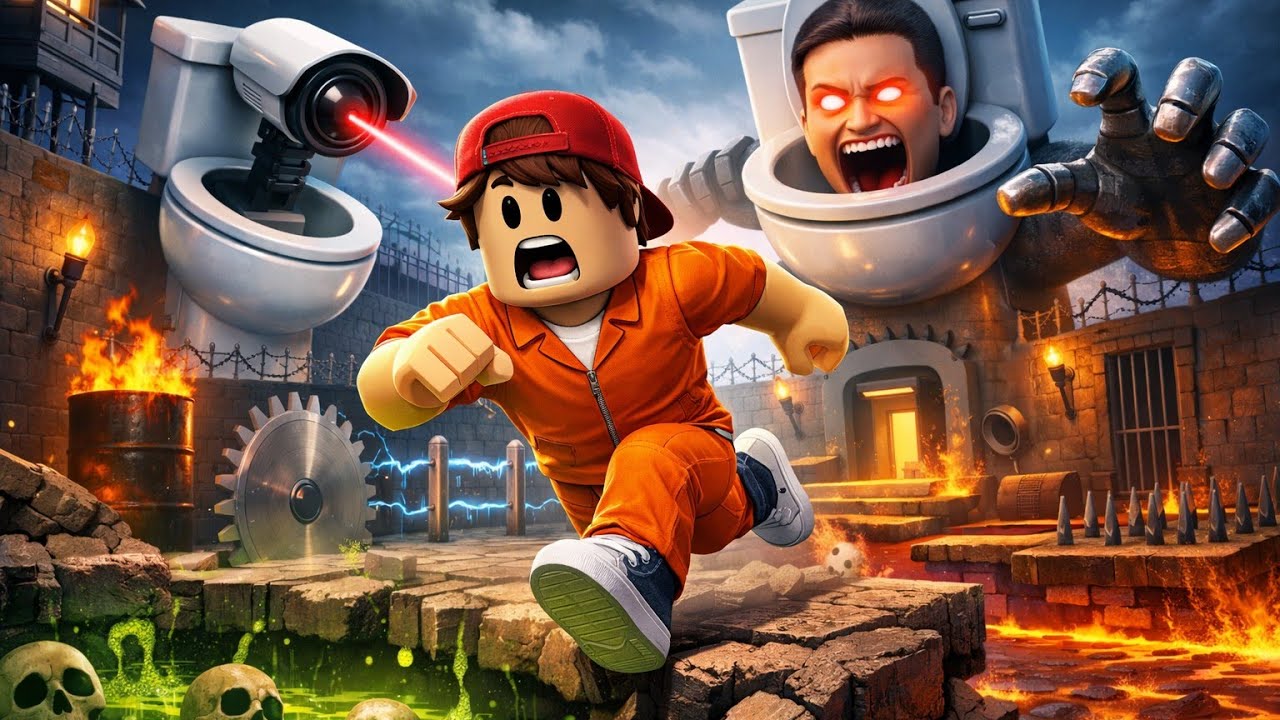 Skibi Toilet PRISON RUN! (Escape Obby) = game Roblox 