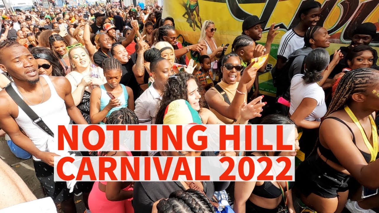 Notting Hill Carnival 2022 - returns to London after two-years break. Biggest street party in Europe