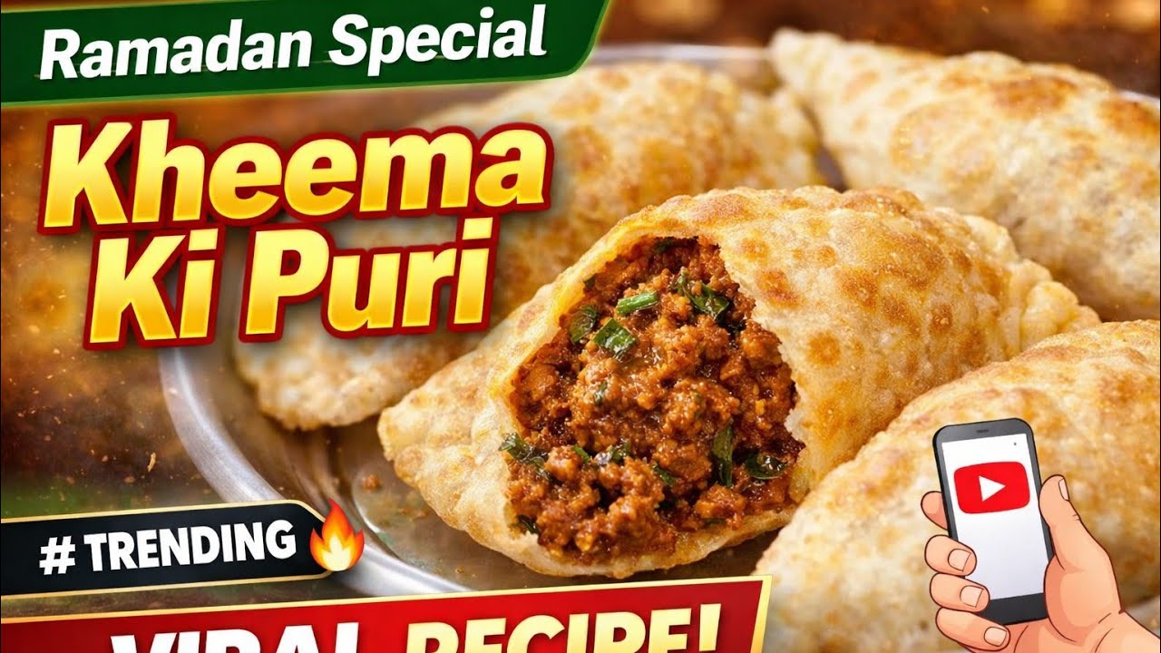 Kheema Ki Puri Banane Ka Asaan Tarika | Ramadan Iftar Special | Crispy & Tasty Recipe #KheemaKiPuri