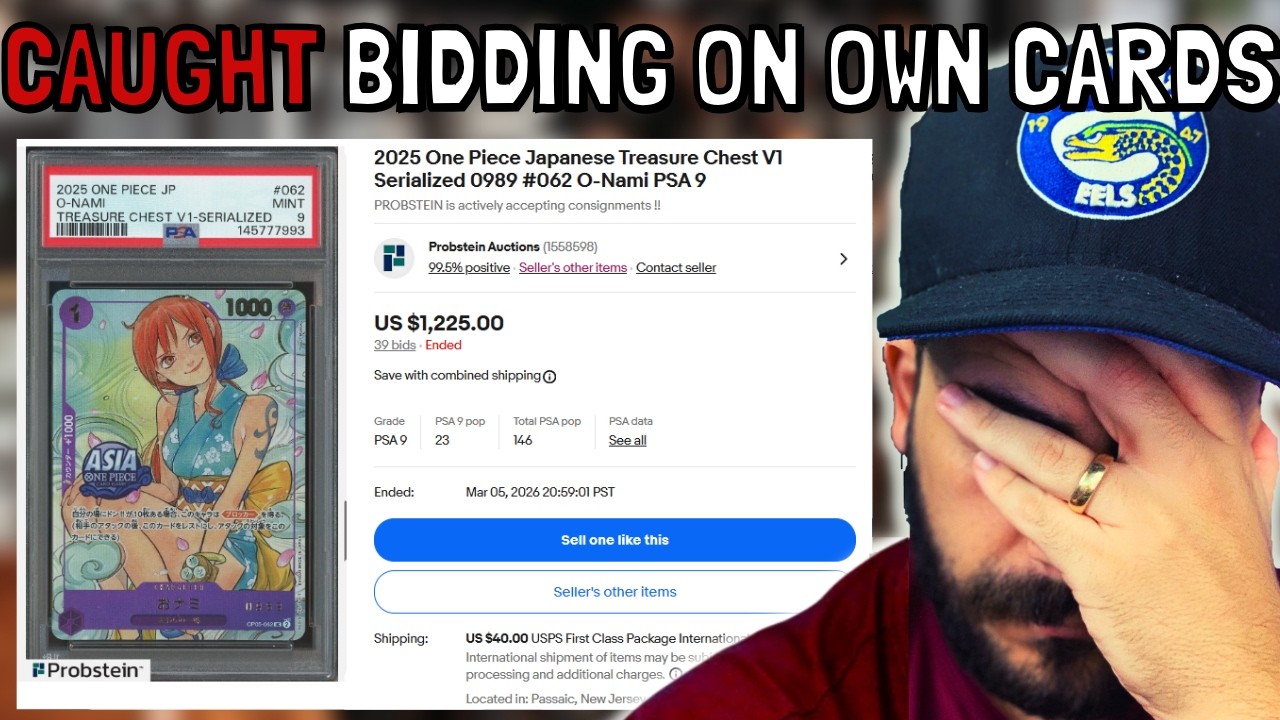 Collector Caught Bidding on their Own Probstein Auction 🚨