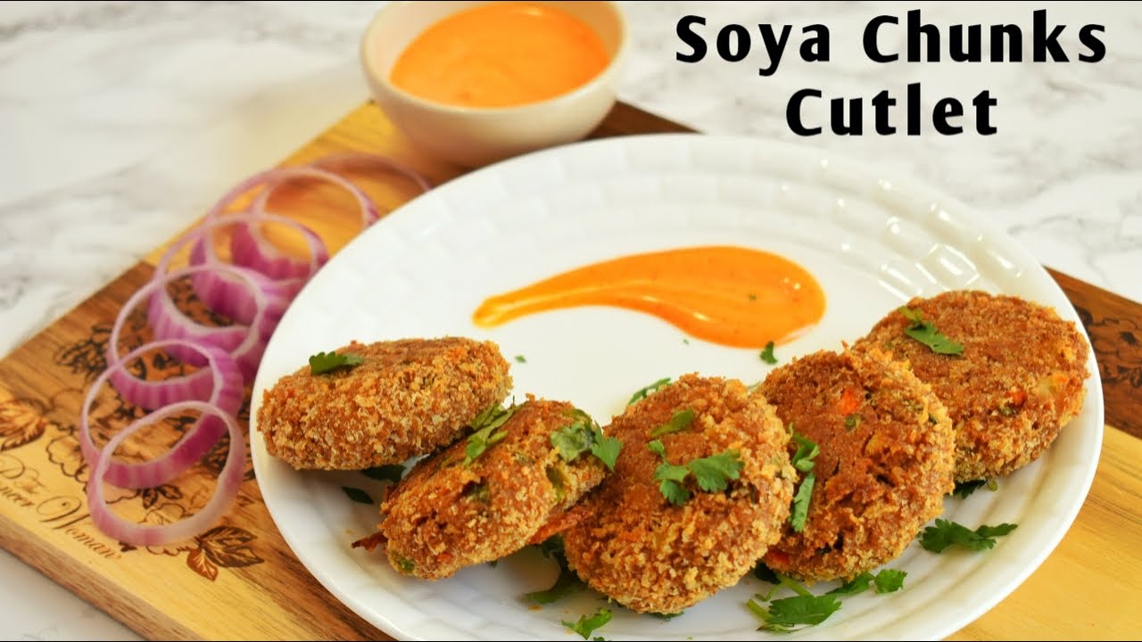 Crispy Crunchy And Deliciously Baked Cutlet Using Soya Chunks!!!