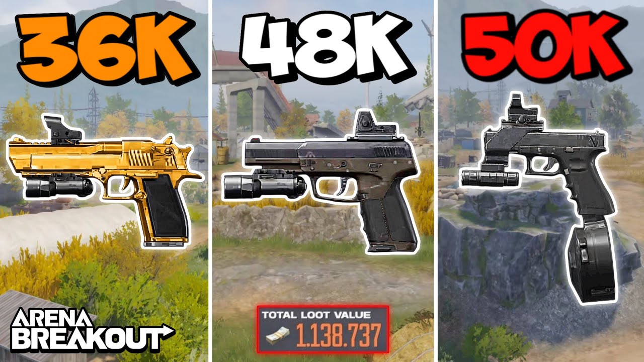 PISTOL challenge from the Cheapest to the Expensive | Arena Breakout