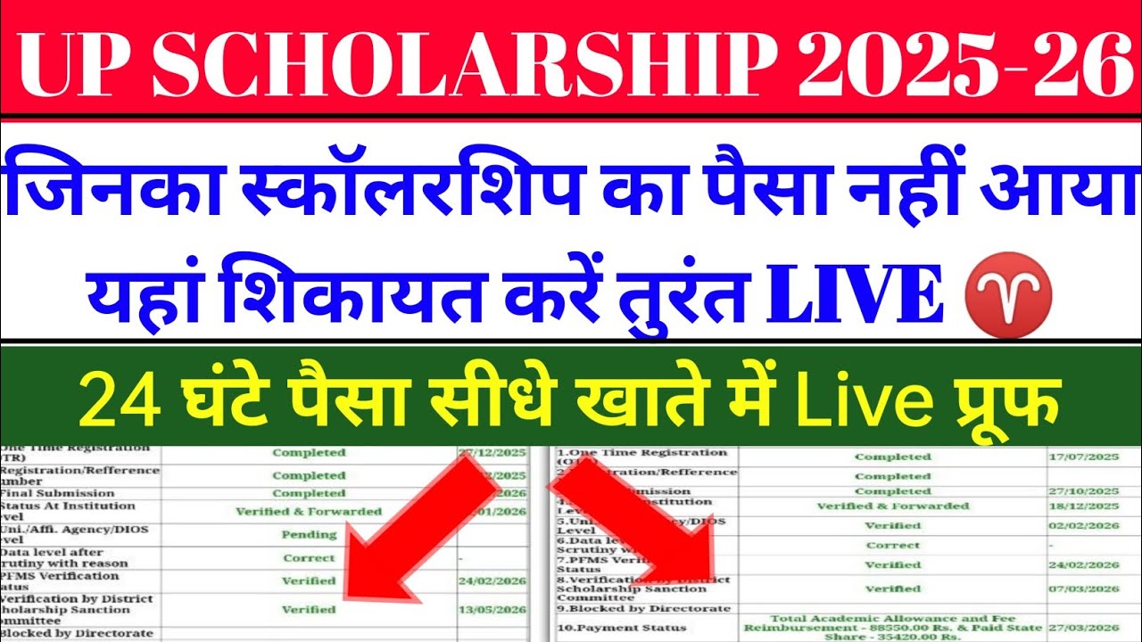 UP Scholarship Latest News Today | UP Scholarship Latest News | When Will the UP Scholarship Arri...