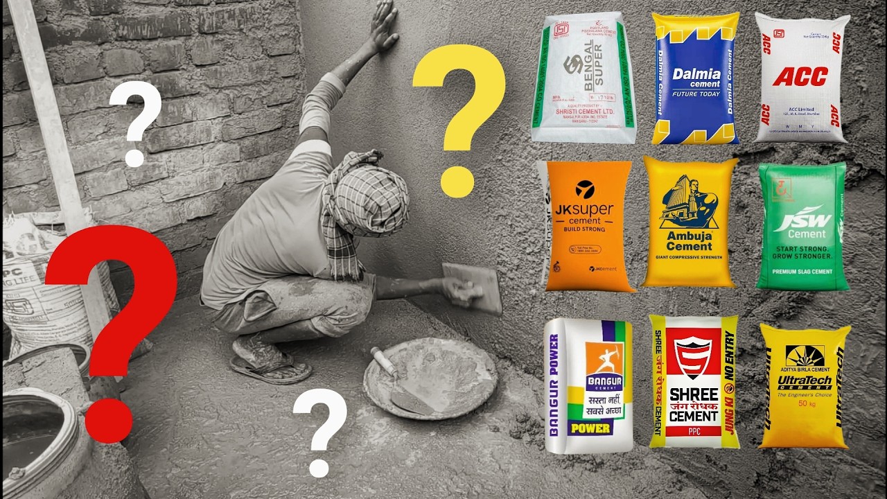 ACC vs Ultratech vs Ambuja vs Dalmia vs JSW - Best cement for plaster in India? Owner's Verdict