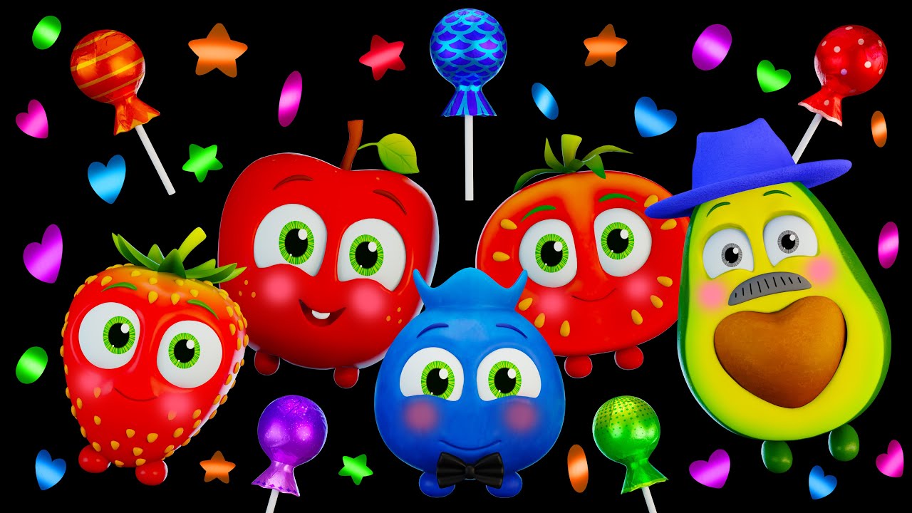 🍉 Funky Fruits Johny Johny Yes Papa - Baby Sensory | Dance Party & Fun Animation! 🍓