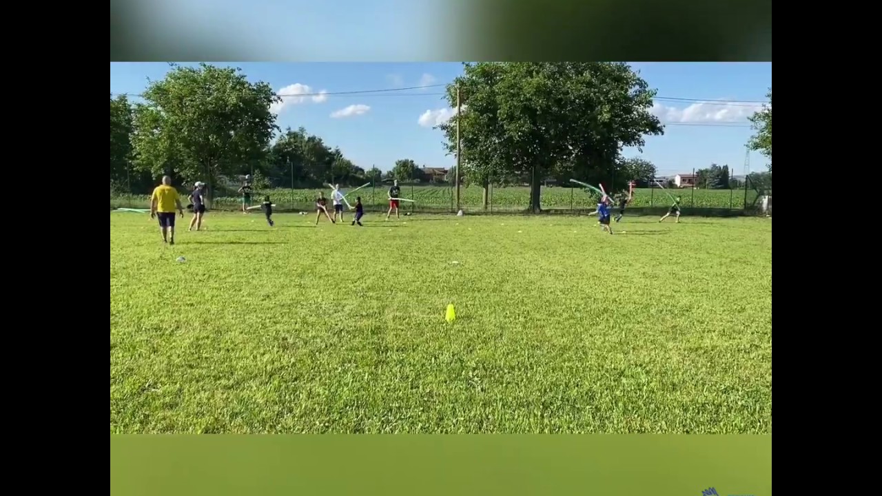 Allenamento rugby con distanziamento: attività ludico motoria gioco 