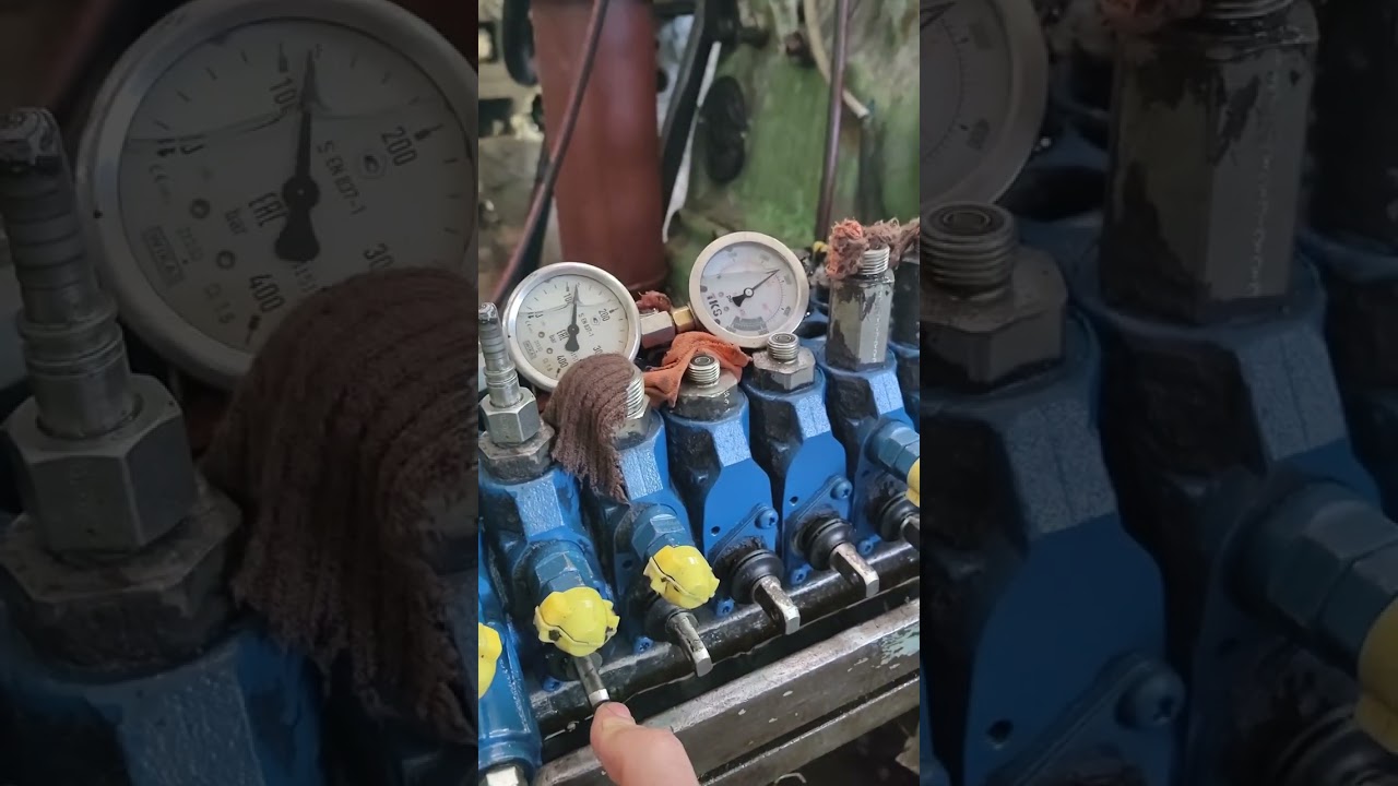 Настройка гидросистемы экскаватор погрузчик Volvo BL71 \ гидронасос Rexroth A10VO74DFLR