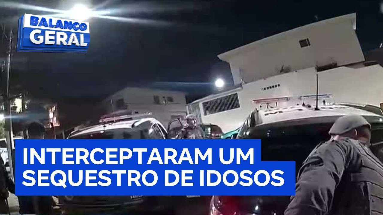 Vídeo de câmera corporal revela momento em que policiais interceptam sequestro de idosos em SP
