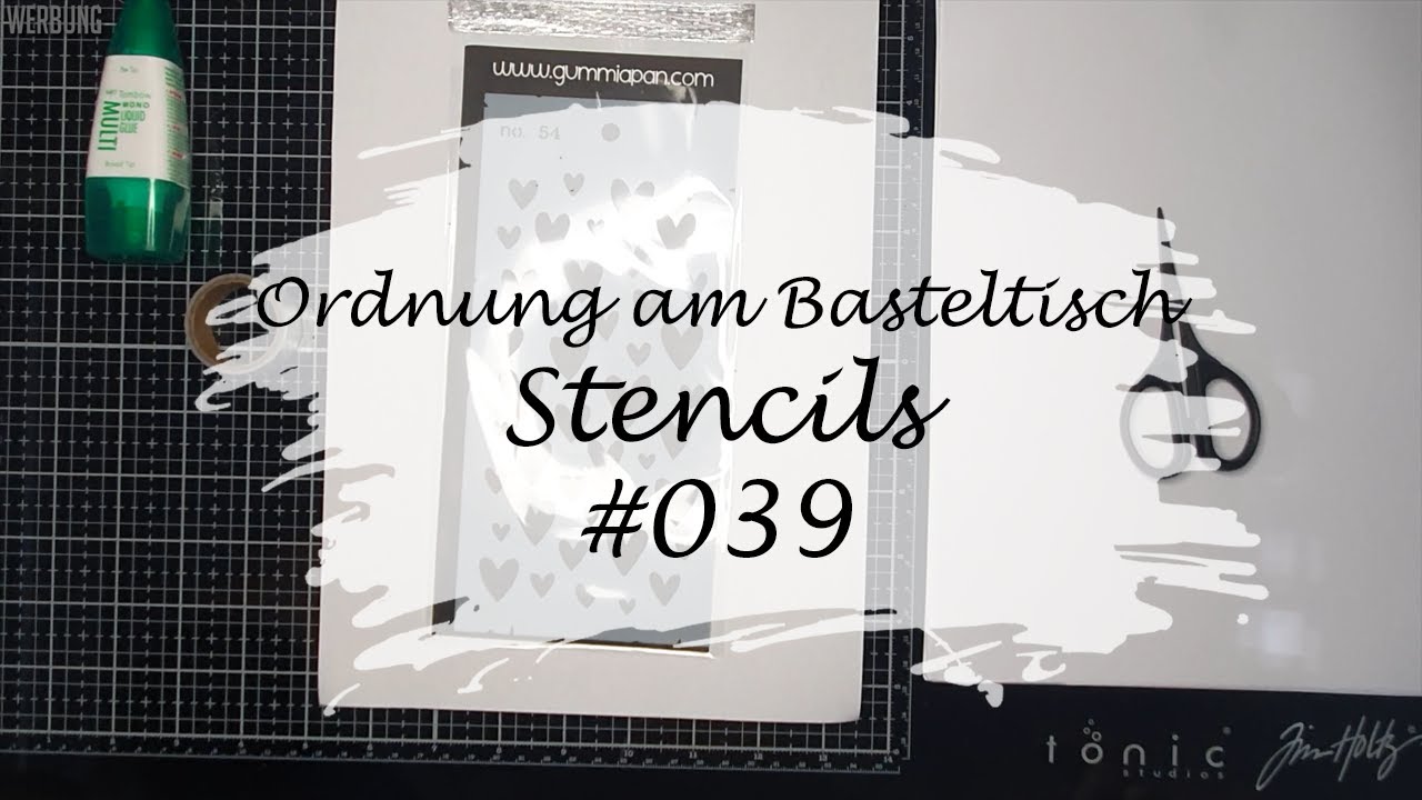 Ordnung am Basteltisch - Stencils #039