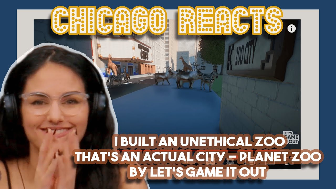 Voice Actor Reacts to I Built an Unethical Zoo That's an Actual City Planet Zoo by Let’s Game It Out