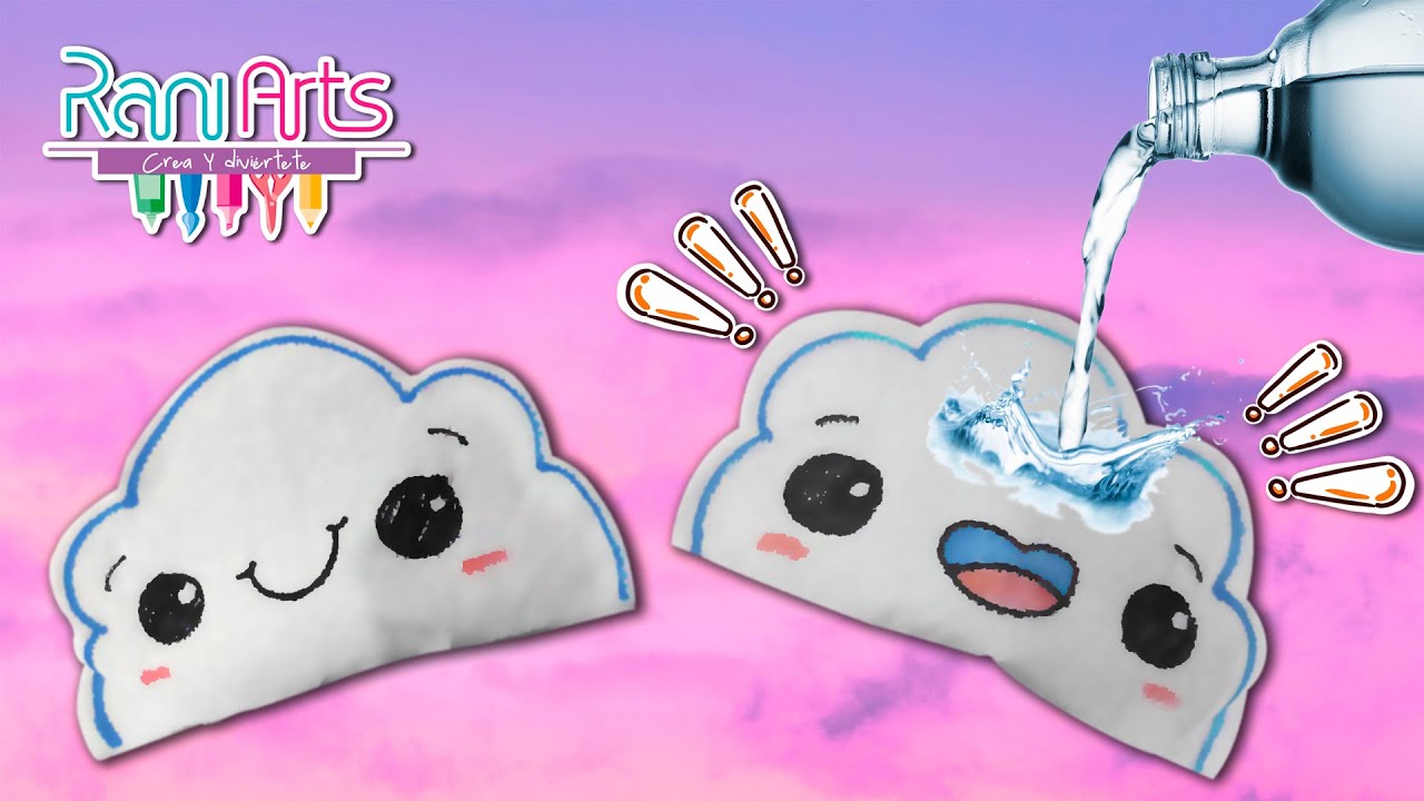 DIY - NUBES MÁGICAS SORPRESA (se disuelven en el agua) 💦 - tienes que intentarlo!