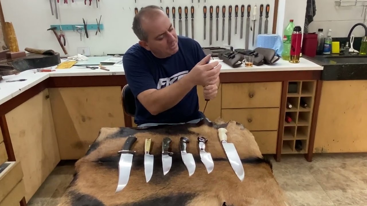 Minhas facas para o teste de JS- Journeyman Smith pela ABS- American Bladesmith Society