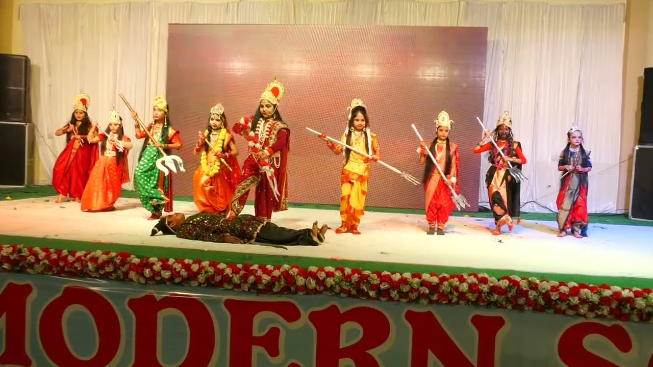 Spellbinding Spectacle: TRIBUTE TO GODDESS NAV DURGA | S H J Modern School Annual Day Extravaganza