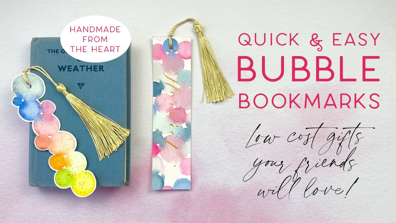 Low Cost Gifts Your Friends Will Love! Quick And Easy Bubble Bookmarks
