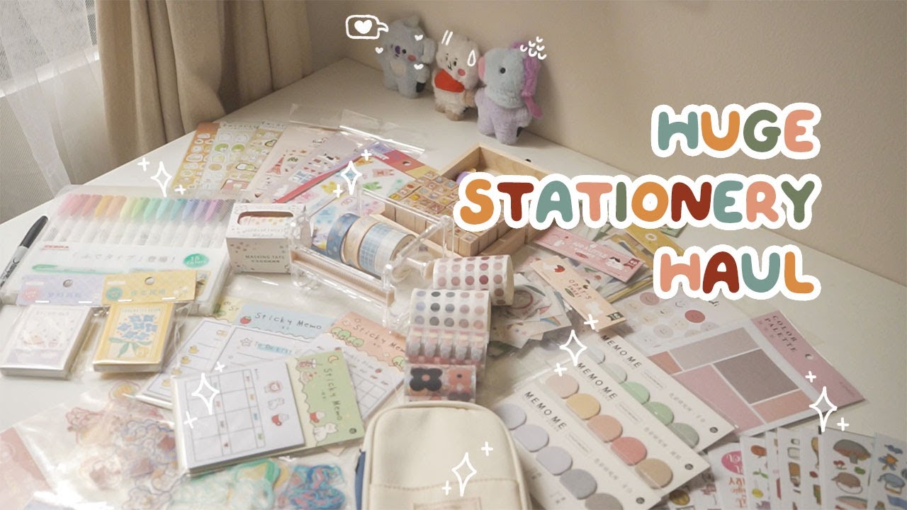 HUGE STATIONERY HAUL 📚 with Stationery Pal | Indonesia