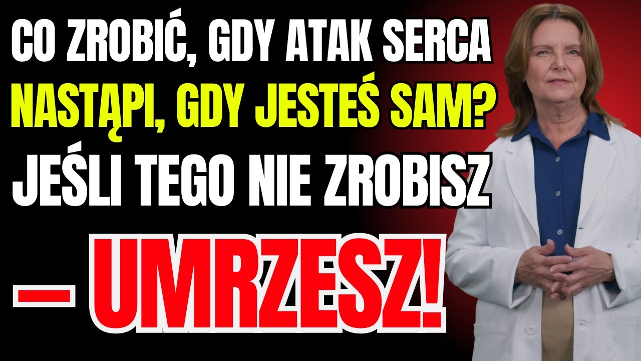 Lekarz ostrzega: Co zrobić w przypadku ataku serca po 60. roku życia | Co robić, gdy jest się samemu
