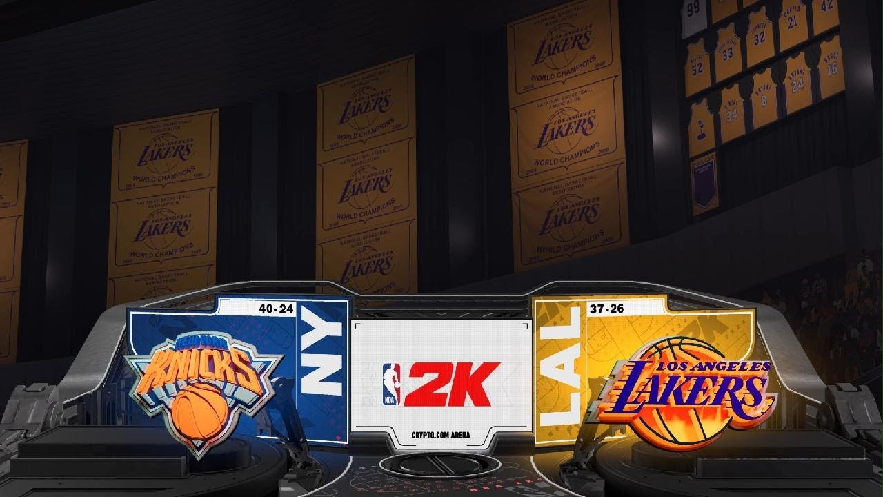 NBA 2K26 - Knicks at Lakers - PS5 gameplay