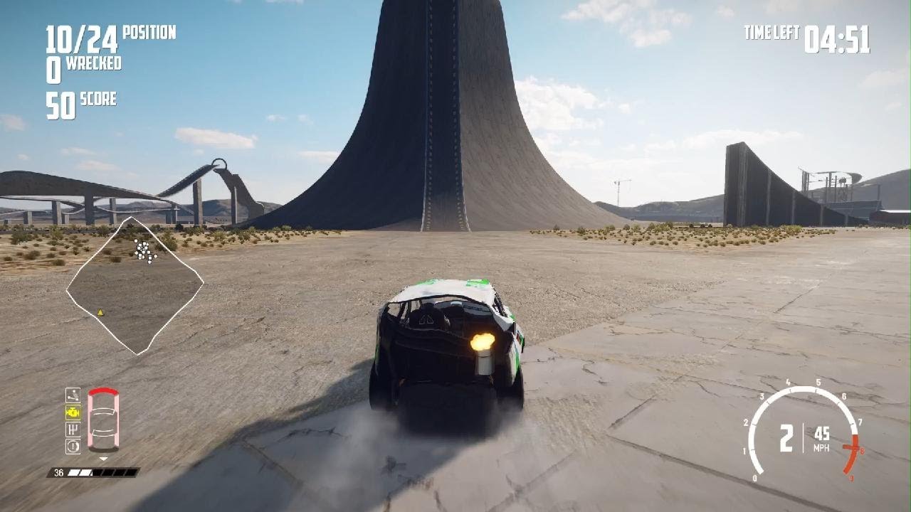 Wreckfest wrecking play ground big air lot of damage