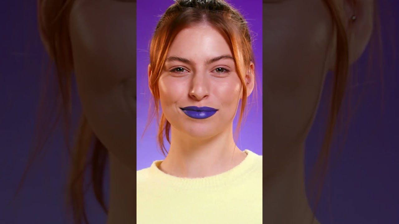 Purple Lips, Purple Liner &ndash; Double The Fun! 💜 #shorts #purple #lipstick #eyeliner #tutorial #fyp