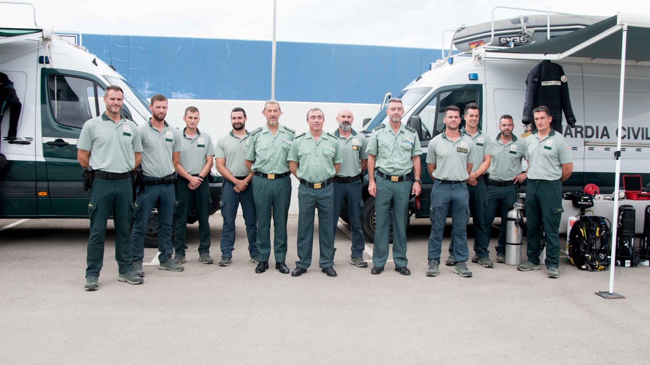 La Guardia Civil presenta en Mazarrón su nuevo grupo técnico de buceo de alta especialización