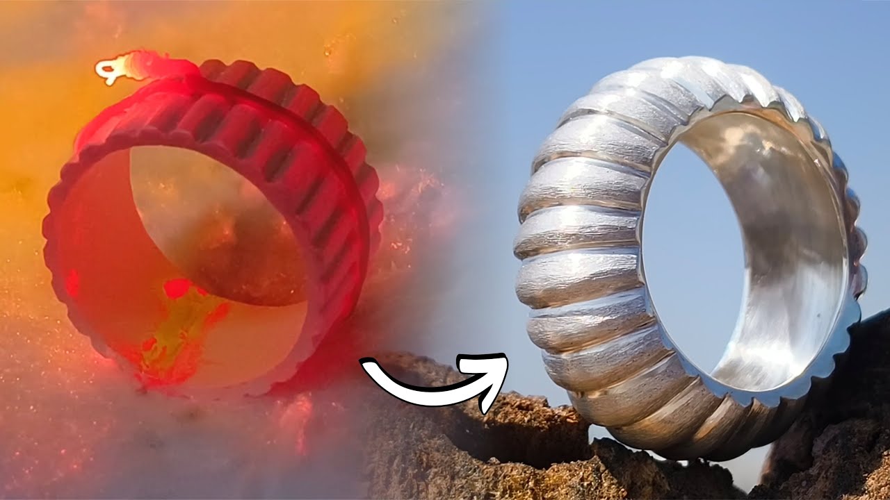 How to Make a Designer Convex Silver Band Ring | Handmade Jewellery