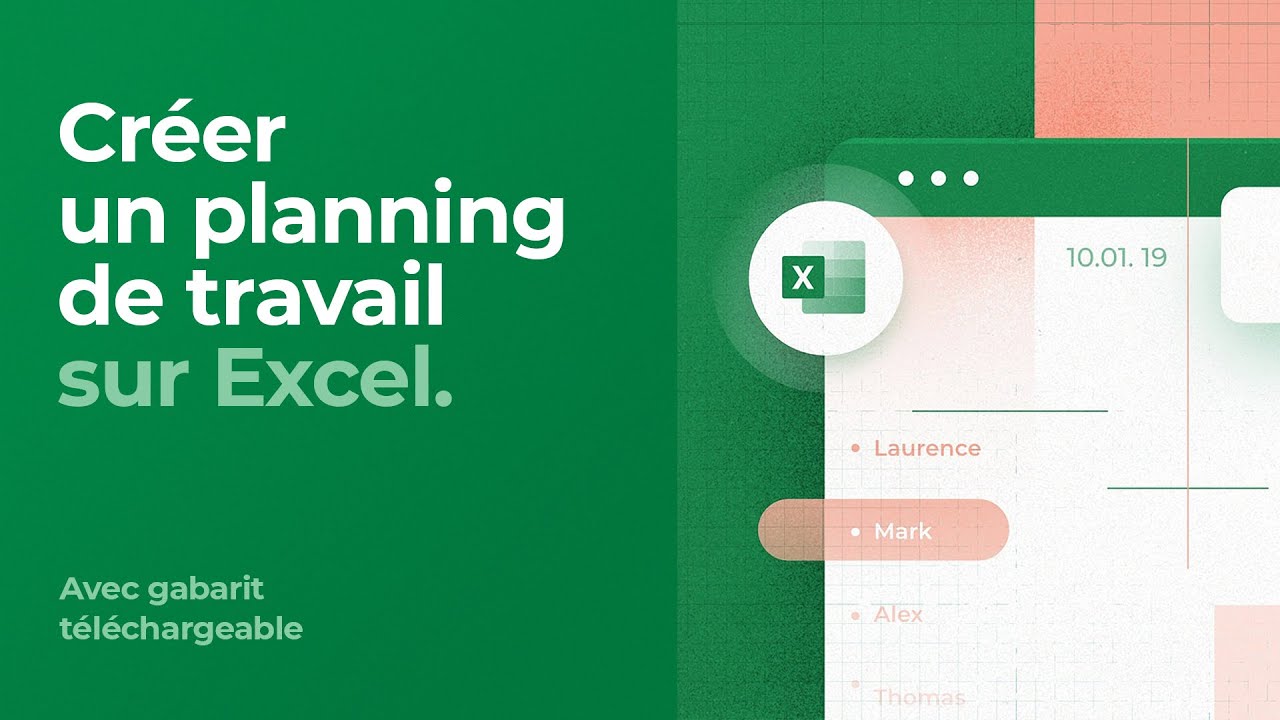 Comment faire un planning de travail sur Excel