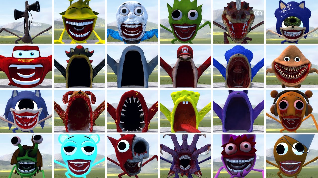 WHICH NEW ALL THE SPRUNKI TAPES HORROR FAMILY AND AND SEA EATER FAMILY IS THE STRONGEST? In GMOD!