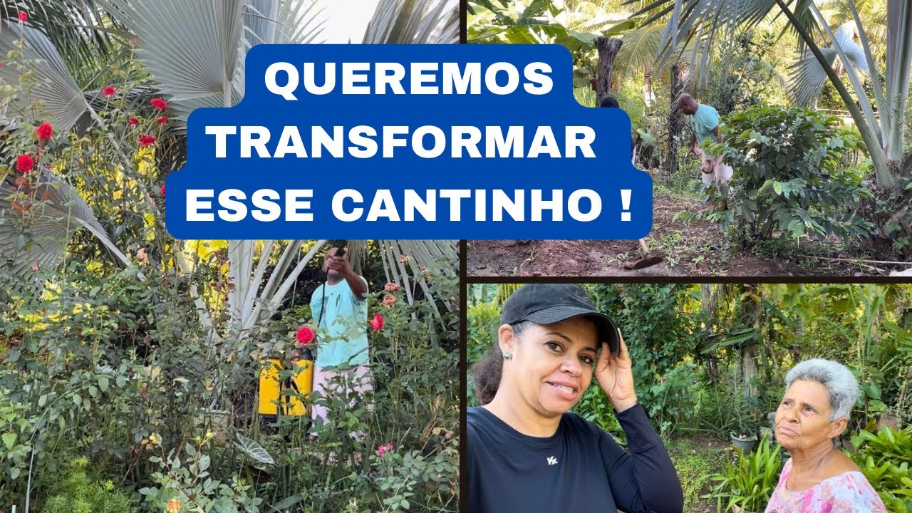 SERÁ QUE VAMOS CONSEGUIR TRANSFORMAR ESSE CANTINHO NA CASA DE MAMÃE NA ROÇA?? JARDIM/ NUBIA VIANA 