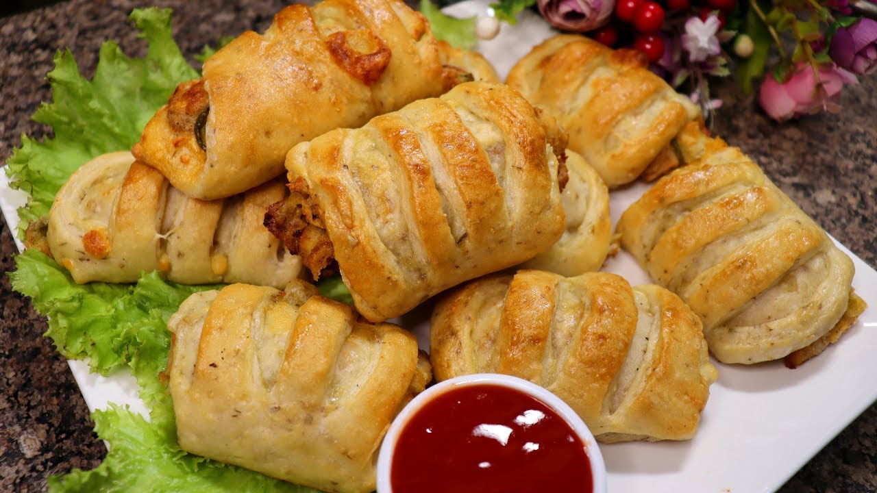 Ramadan Special Recipe | Bakery Style Chicken Malai Rolls Recipe | Bread Rolls | Evening Snack