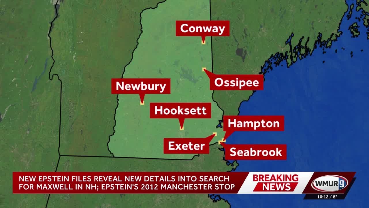 New Epstein files reveal new details into search for Maxwell in NH