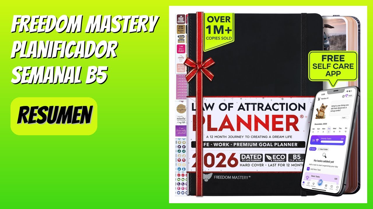 RESEÑA (2026) : Freedom Mastery Planificador Semanal B5. DETALLES
