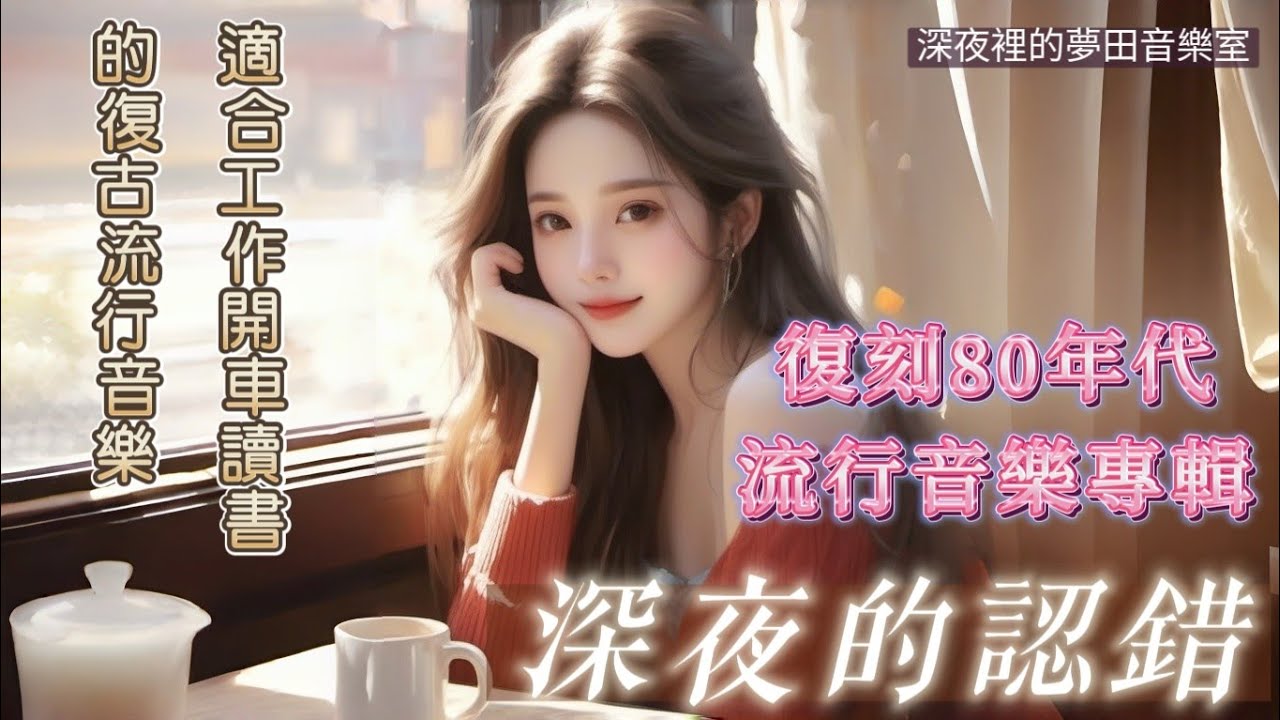 【Playlist】深夜的認錯 | 80’s復古流行專輯 | 工作、讀書、開車都適合的復古風格歌曲 #taiwanpop  #1980s  #ai音樂  #idolpop #音樂 #播放清單 