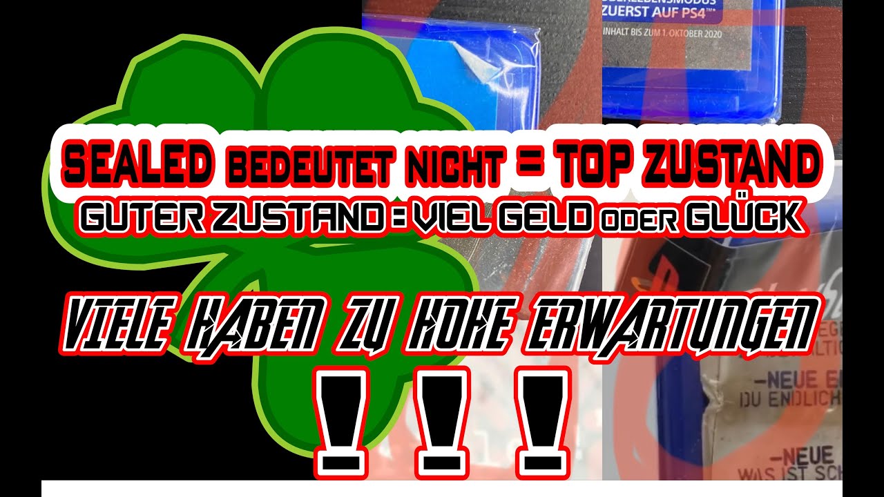 Resealed ? Sealed = TOP Zustand ? Y Folds Stripe Auch Sealed Games können Beschädigungen aufweisen