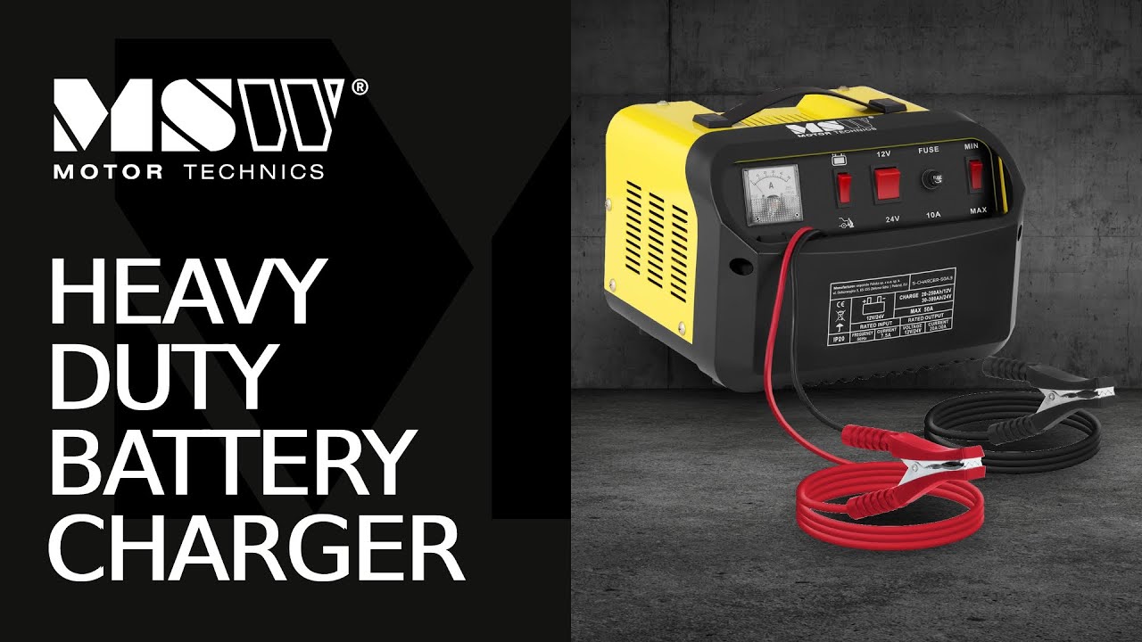 Heavy Duty Battery Charger MSW Motor Technics S-CHARGER-50A.3 | Product presentation