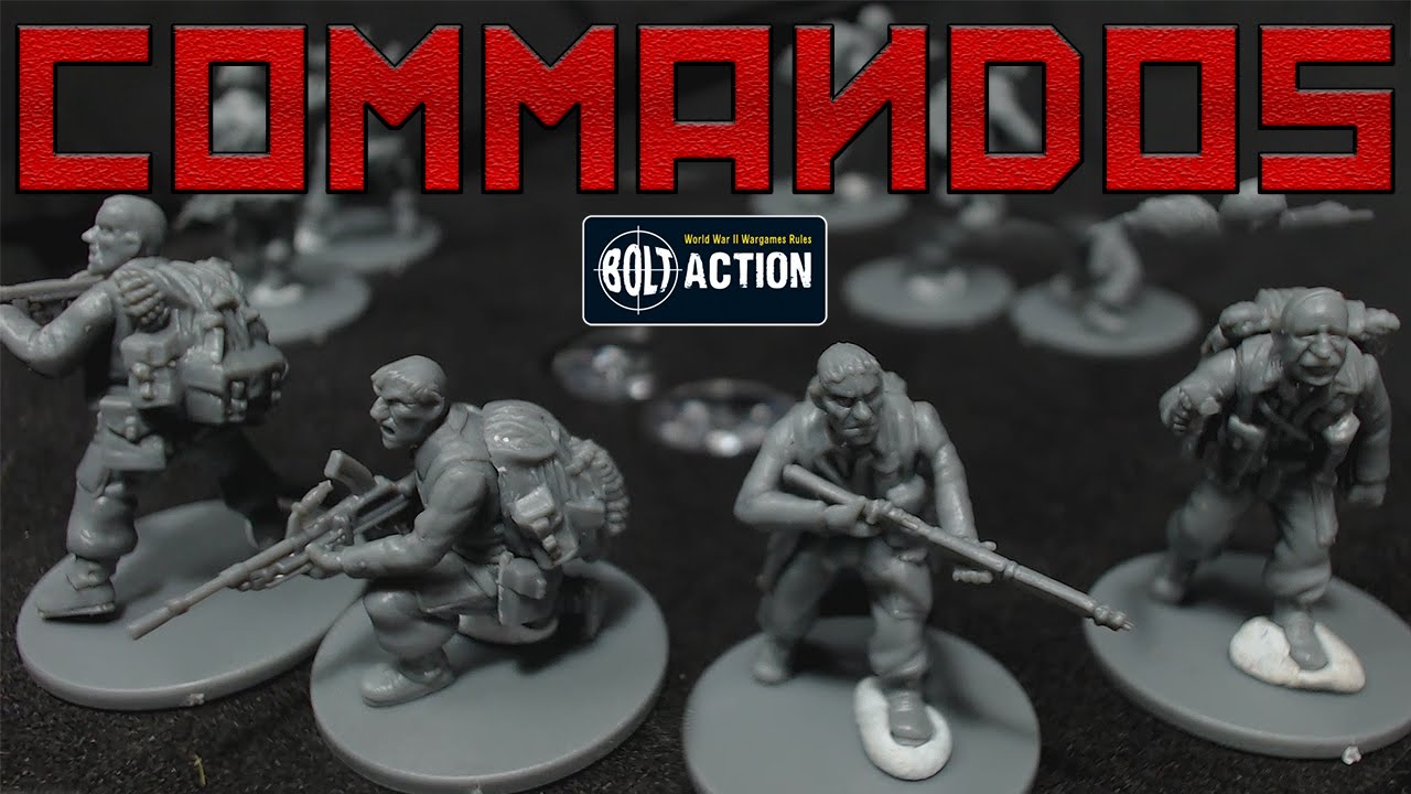 Bolt Action Plastic British Commandos