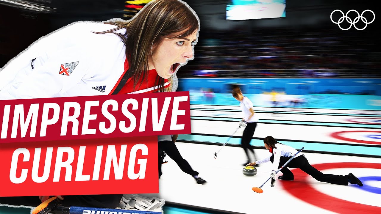 Лучшие броски в кёрлинге на Олимпийских играх! 🥌