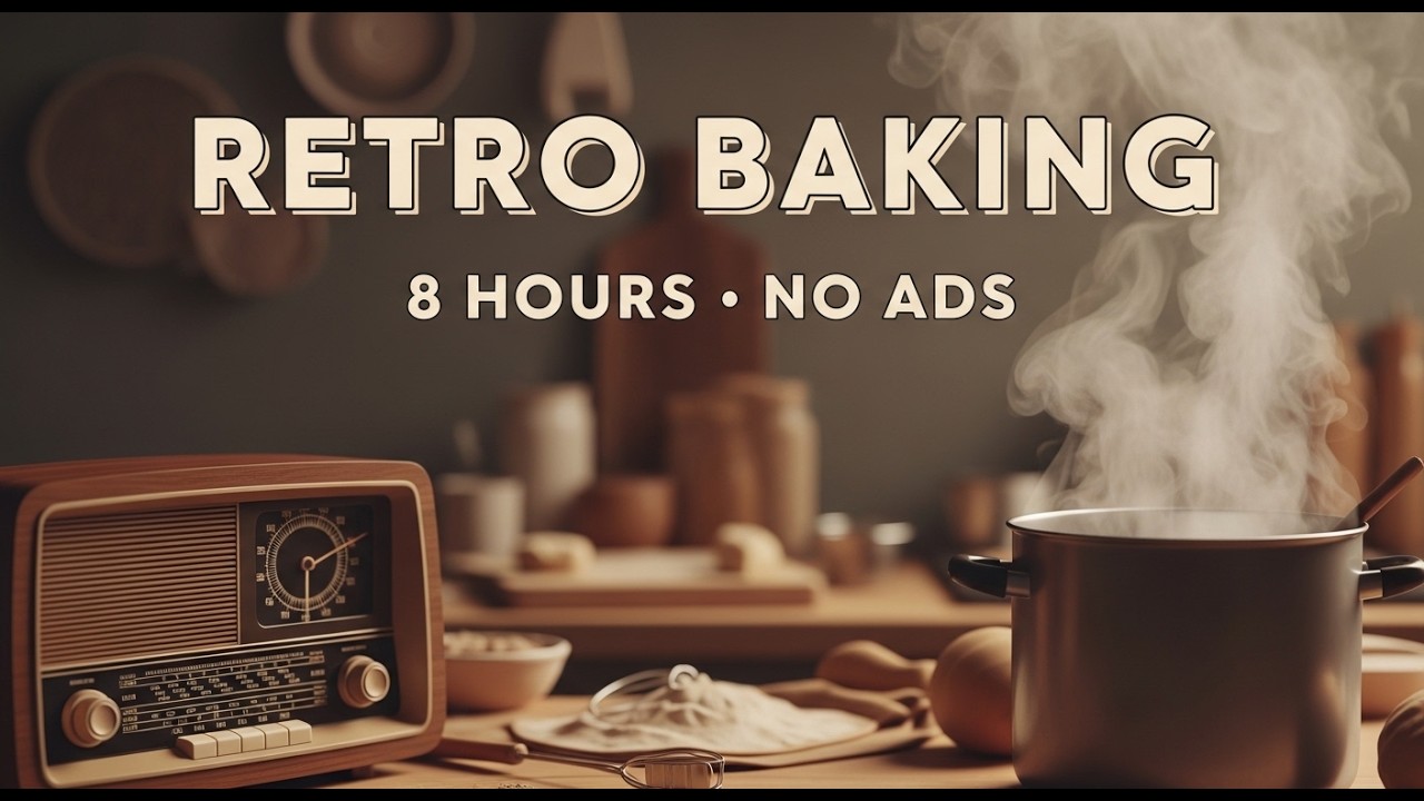 Vintage Kitchen Ambience 📻 Lofi Jazz & Blues for Cooking, Baking, Home Chores [8 Hours]